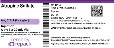 Mm2 (Atropine Sulfate 8mg   20ml(0.4 mg mL) 70518 4329 01)